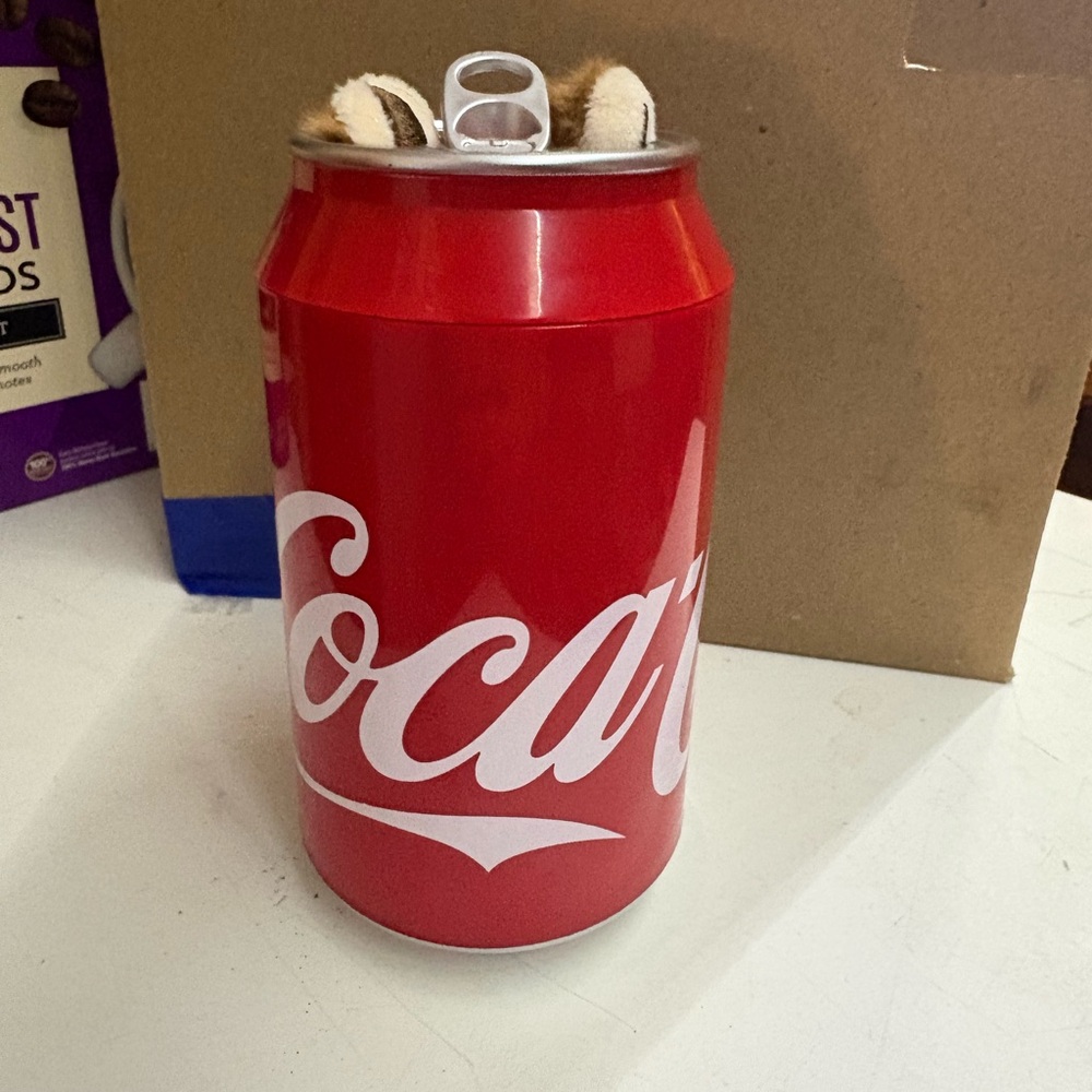 Coca-Cola Red Can with Plush Accents